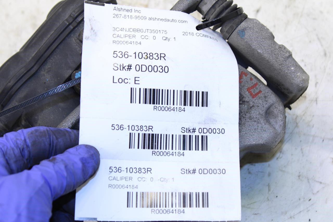 2018-2020 Jeep Compass Latitude Rear Right Brake Disc Caliper 68338708AA OEM - Alshned Auto Parts