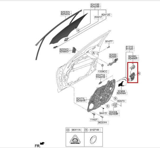 2018-2023 Kia Stinger GT1 Front Right Door Lock Latch Actuator 81320-J5010 OEM - Alshned Auto Parts