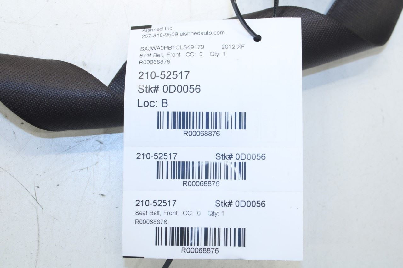 2012-15 Jaguar XF Portfolio 5.0L RWD Front Passenger RH Side Seat Belt Retractor - Alshned Auto Parts