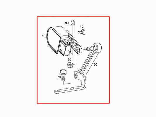 12-15 Mercedes-Benz ML350 Rear RH Side Suspension Headlight Height Level Sensor - Alshned Auto Parts