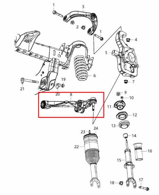 11-20 Ram 1500 Big Horn 4WD Front Suspension Right Side Lower Control Arm *ReaD* - Alshned Auto Parts
