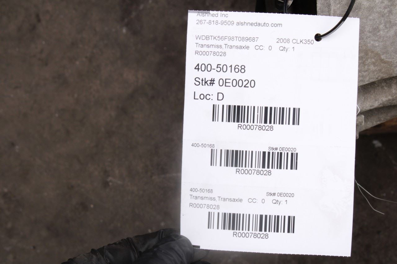 2006-08 Mercedes-Benz CLK 350 209 Type 7-Spd Auto Transmission 722.906 type 84K - Alshned Auto Parts