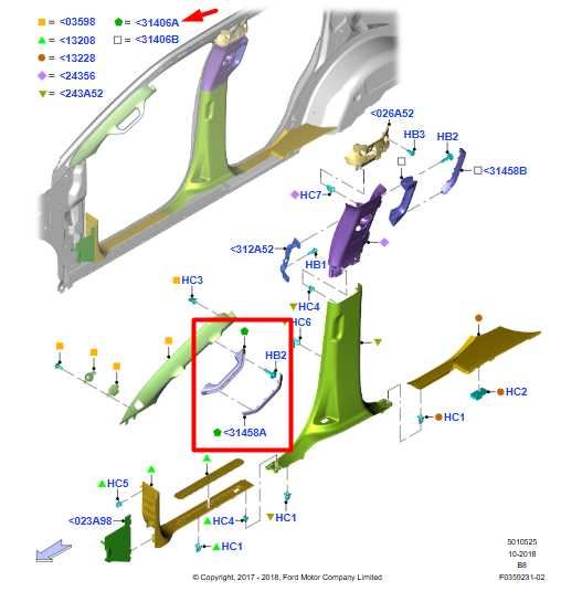 18-21 Ford Expedition Front LH A-Pillar Interior Grab Bar Handle JL1Z-7831407-AD - Alshned Auto Parts