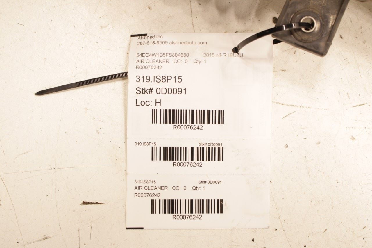 12-20 Isuzu NPR HD 6.0L RWD Air Intake Cleaner Duct Tube Hose 8-98074-490-0 OEM - Alshned Auto Parts