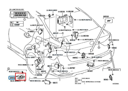 13-20 Lexus GS350 3.5L AWD Rear Trunk Lid Release Button Switch 84945-53020 OEM - Alshned Auto Parts