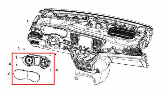 2017 Chrysler Pacifica LX Speed Gauge Instrument Cluster 64K Mileage 68227903AE - Alshned Auto Parts