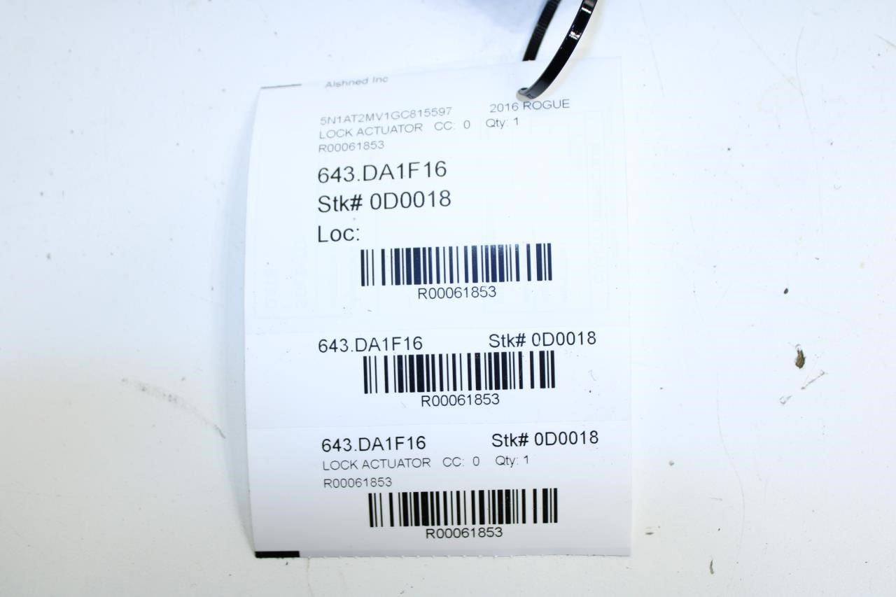 2014-2020 Nissan Rogue SV Rear Liftgate Lid Lock Latch Actuator 90502-4CL0A OEM - Alshned Auto Parts