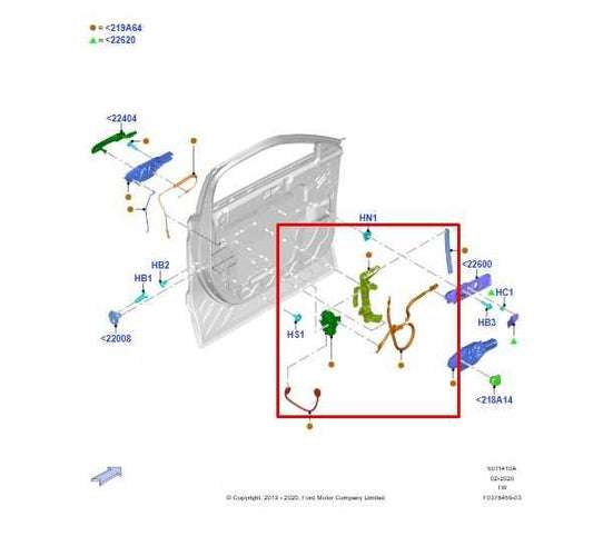 2022-2024 Ford Explorer Front Left Side Door Lock Latch Actuator MB5Z-78219A65-B - Alshned Auto Parts
