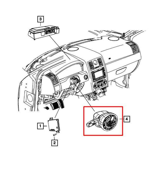 2014 Dodge Challenger SXT 3.6L Steering Column Light Turn Signal Wiper Switch - Alshned Auto Parts