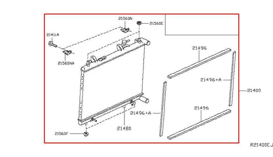 2014-2020 Infiniti QX60 3.5L Engine Cooling Radiator 21460-3JA0A OEM *ReaD* - Alshned Auto Parts