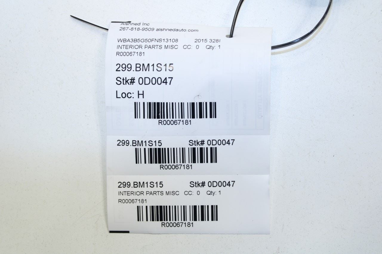 2013-16 BMW 328i xDrive SULEV Rear RH Side Trunk Tool Kit Compartment Cover Trim - Alshned Auto Parts