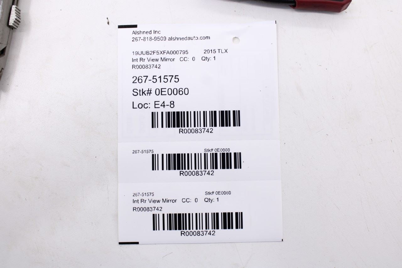 2015-2017 Acura TLX Tech Interior Inside Rear View Mirror 76400-TZ3-A11 OEM10