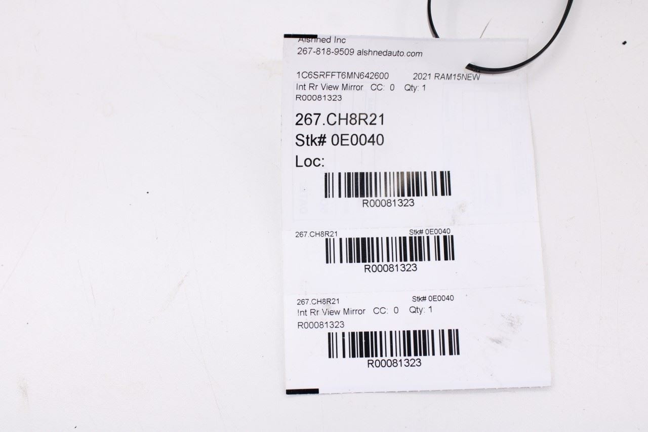 2019-2024 RAM 1500 Big Horn Interior Inside Rear View Mirror 68453788AA OEM - Alshned Auto Parts