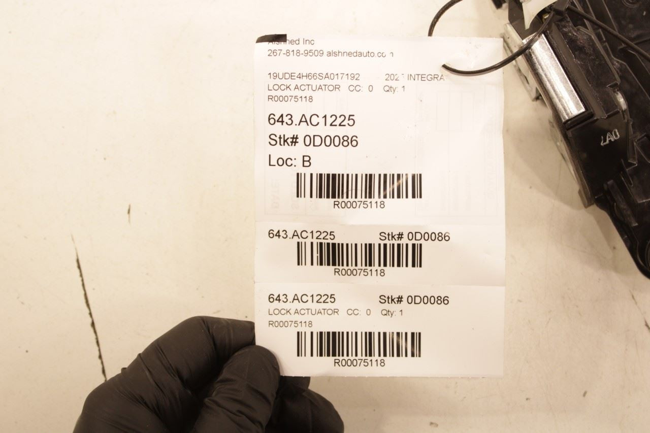 2023-2026 Acura Integra A-Spec Front Left Door Lock Latch Actuator 72150-TVA-A02 - Alshned Auto Parts