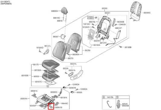 2022-25 Hyundai Tucson SEL 2.5L AWD Front Seat Driver Left Side Adjustment Motor - Alshned Auto Parts