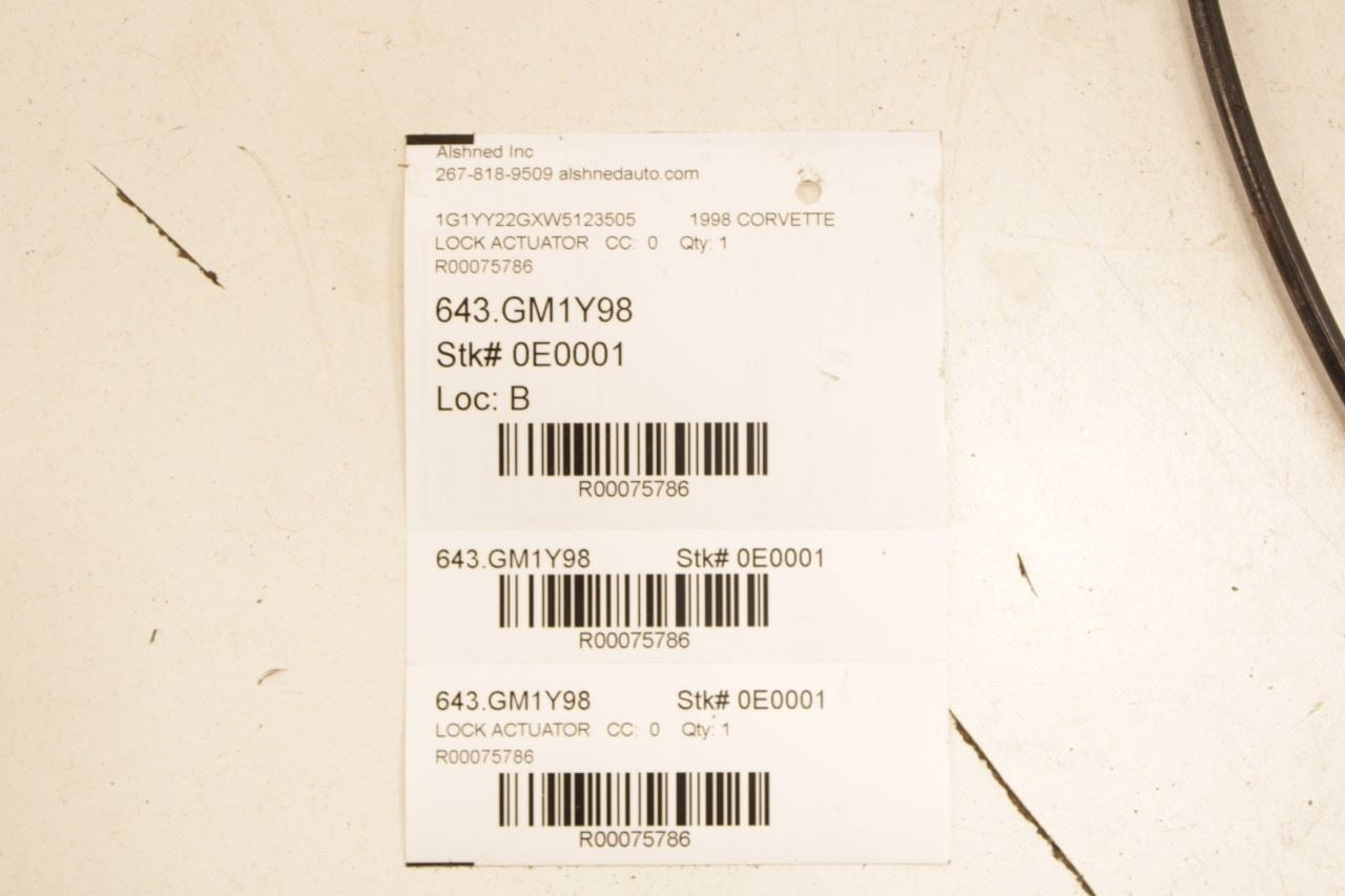 97-13 Chevrolet Corvette Front Right and Left Driver Side Hood Bonnet Lock Latch - Alshned Auto Parts