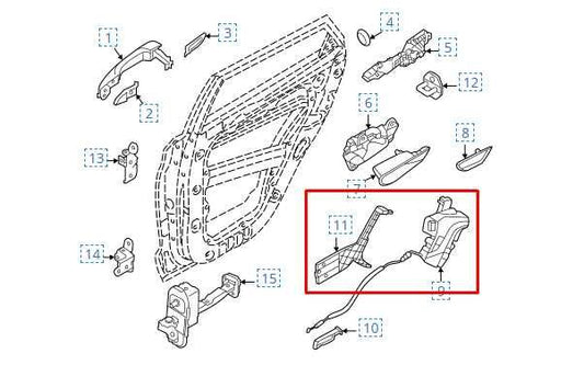 2022-2025 Hyundai Tucson SEL Rear Left Side Door Lock Latch Actuator 81410-CW500 - Alshned Auto Parts