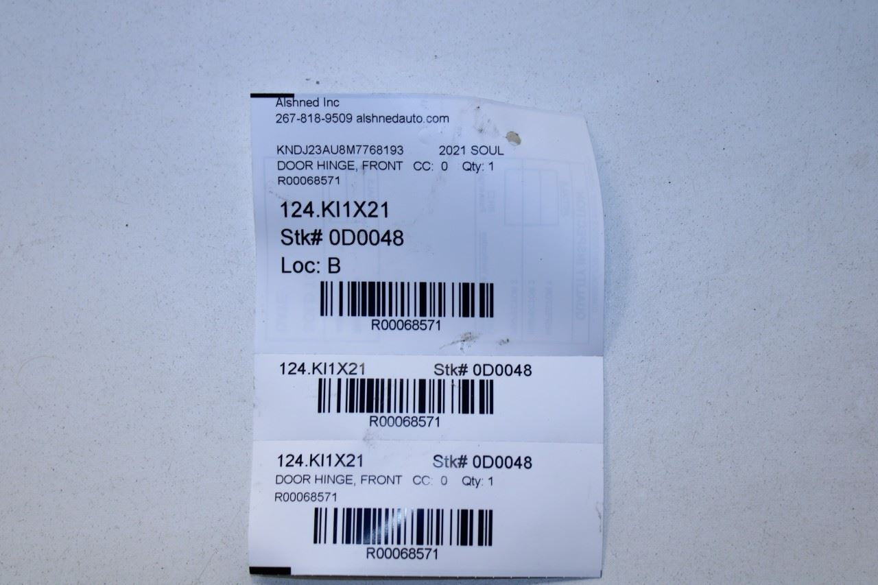 2020-2025 KIA Soul LX Front Right Passenger Side Door Hinge Upper and Lower Pair - Alshned Auto Parts