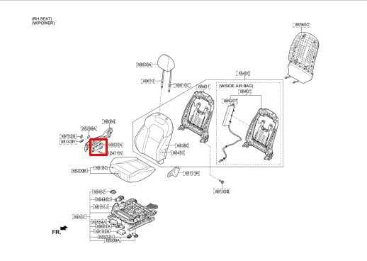 2018-2023 Kia Stinger GT1 Front Right Power Seat Adjustment Switch 88640J5011 - Alshned Auto Parts