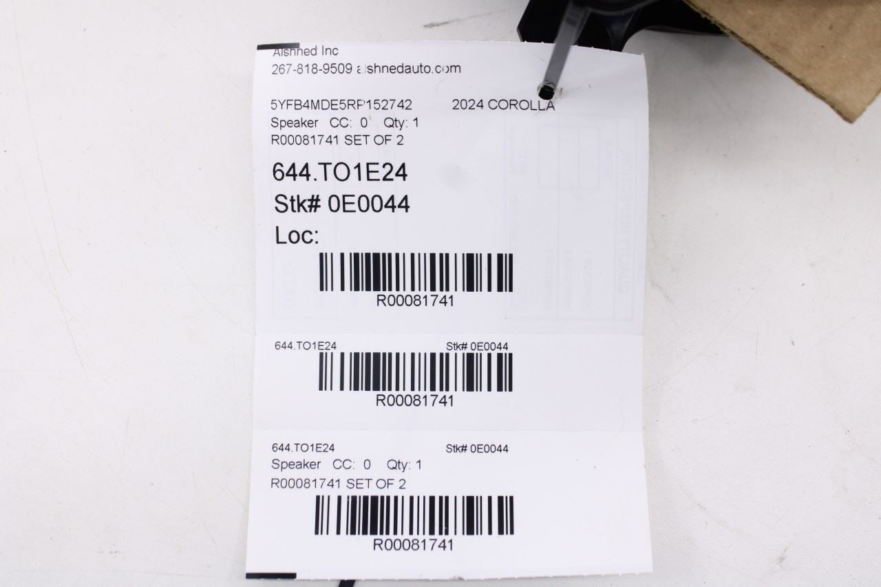 19-25 Toyota Corolla LE Front or Rear Right and Left Door Speaker Set 8616002B4011