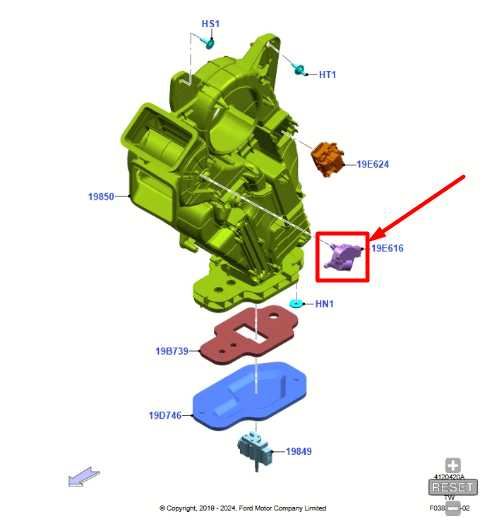 2020-2024 Ford Explorer HVAC Temperature Valve Actuator Motor L1MH-19E616-CF OEM - Alshned Auto Parts