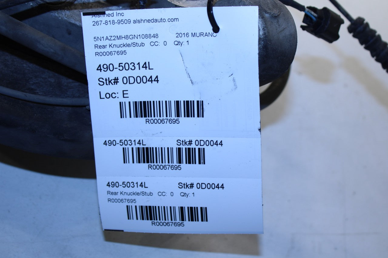 2008-2019 Nissan Murano Platinum Rear Left Side Spindle Knuckle Hub 43019-1AA0A - Alshned Auto Parts