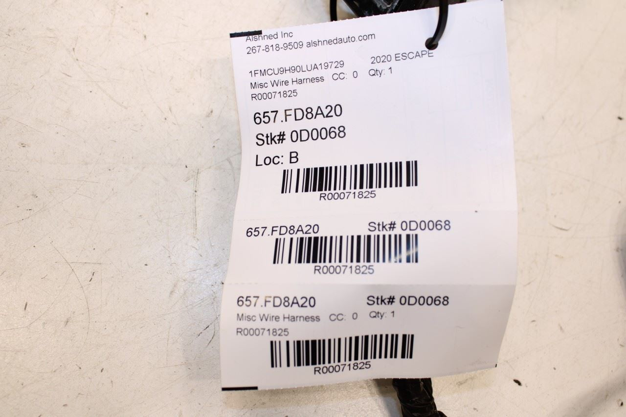 2020-2025 Ford Escape SEL Front Left Driver Door Wire Harness LX6T-14631-NFD OEM - Alshned Auto Parts
