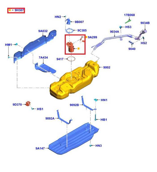 2018-2021 Ford Expedition Limited 3.5L In Tank Fuel Pump Assembly JL14-9H307-GA - Alshned Auto Parts