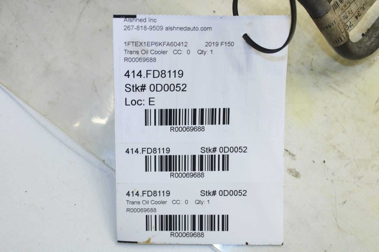 2018-19 Ford F150 XL 2.7L Transmission Oil Cooler Outlet and Inlet Hose Line Set - Alshned Auto Parts