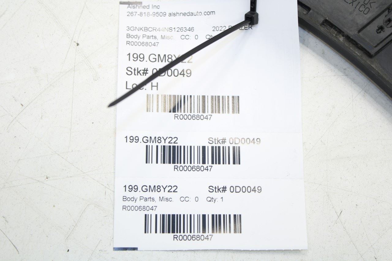 2019-24 Chevrolet Blazer 2LT Rear Right Side Fender Flare Wheel Opening Molding - Alshned Auto Parts