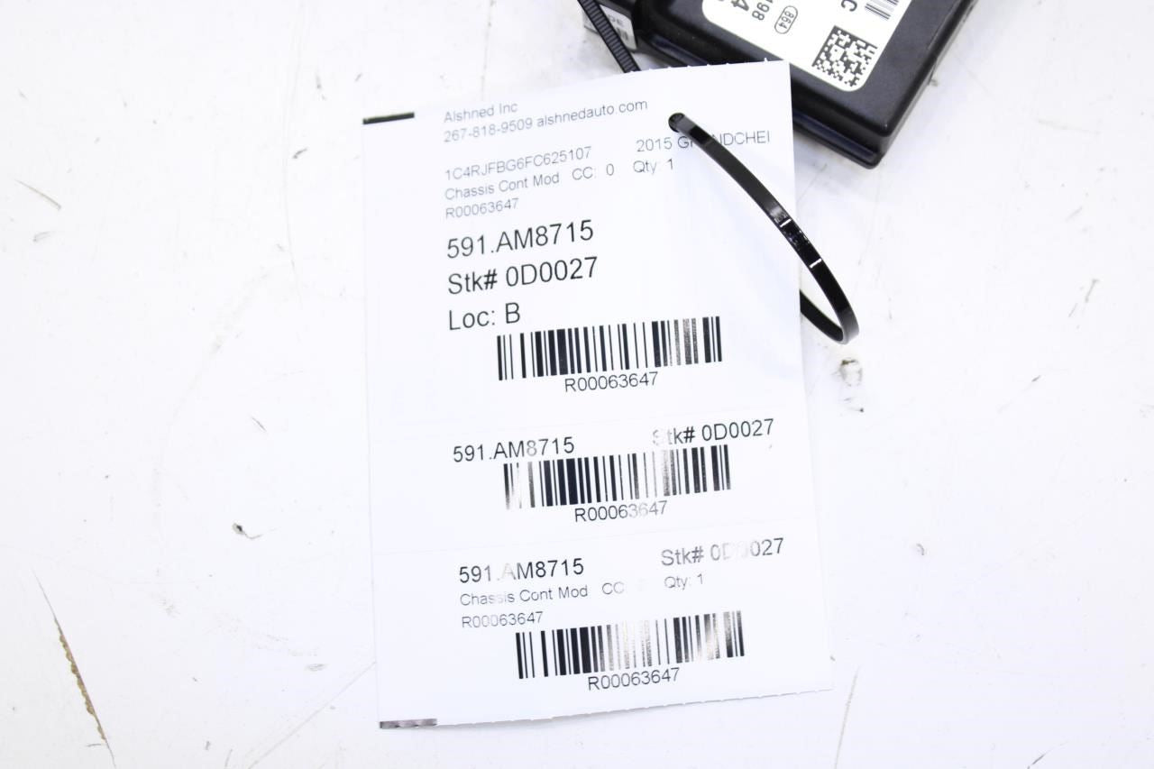 14-2015 Jeep Grand Cherokee Limited Parking Assist Control Module 68204477AC OEM - Alshned Auto Parts