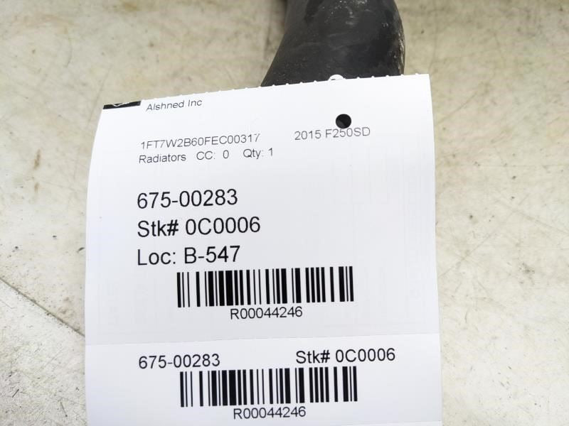 2013-2016 Ford F250SD Radiator Coolant Upper Hose BC3Z-8260-E OEM - Alshned Auto Parts