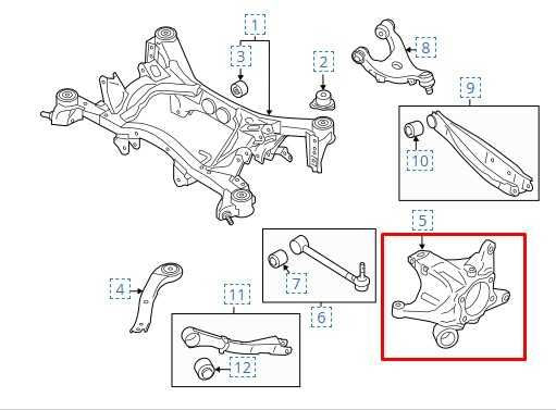 2020-2025 Subaru Legacy Premium Rear Left Spindle Knuckle Hub 28411AN01A OEM - Alshned Auto Parts