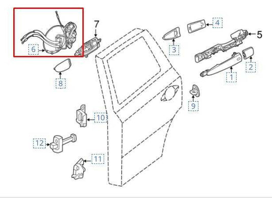2014-2020 Infiniti QX60 Rear Left Side Door Lock Latch Actuator 82501-3JA0B OEM - Alshned Auto Parts