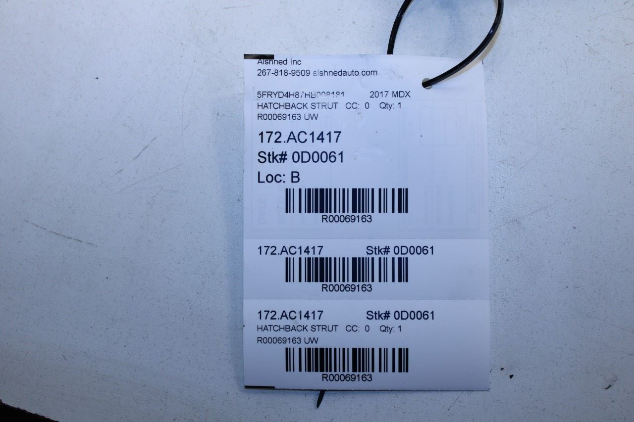 2014-2020 Acura MDX Advance Rear Left Liftgate Support Shock Strut 74961-TZ5-325 - Alshned Auto Parts