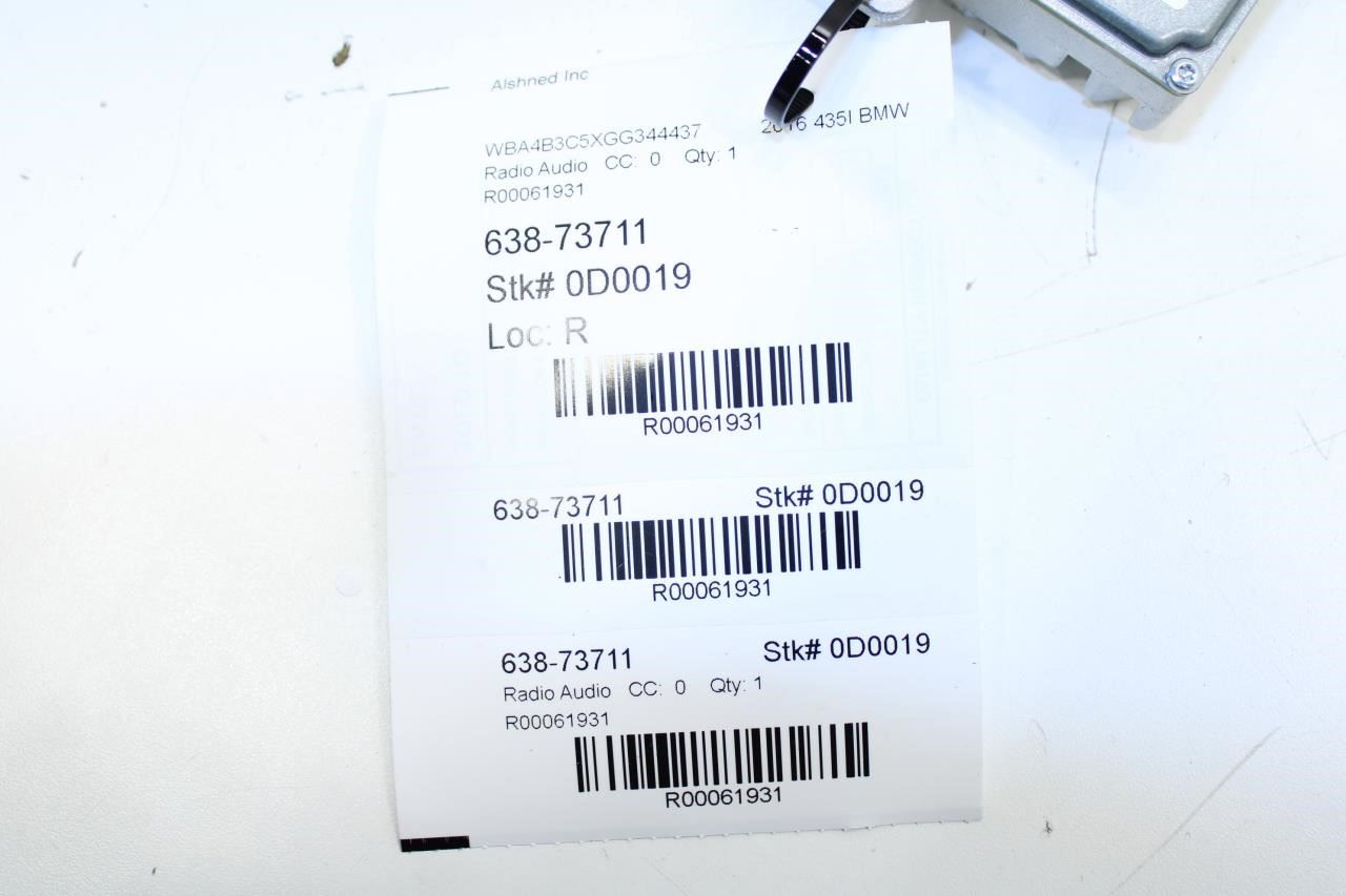 2016 BMW 435i Gran Coupe xDrive Harman Becker Active Sound Design Amplifier Amp - Alshned Auto Parts