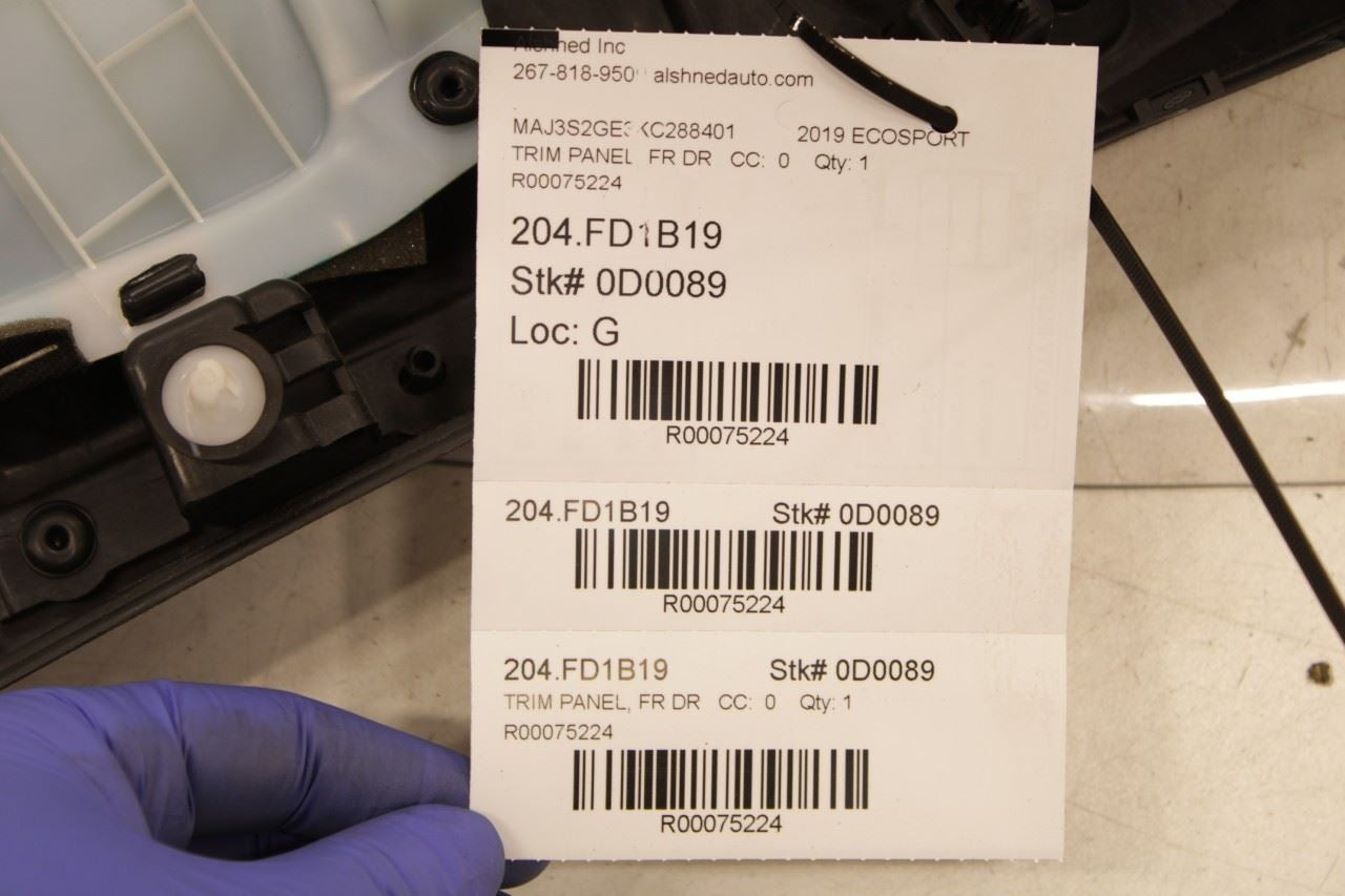 2018-2019 Ford Ecosport SE Front Left Driver Door Trim Panel GN1Z-5823943-MD OEM - Alshned Auto Parts