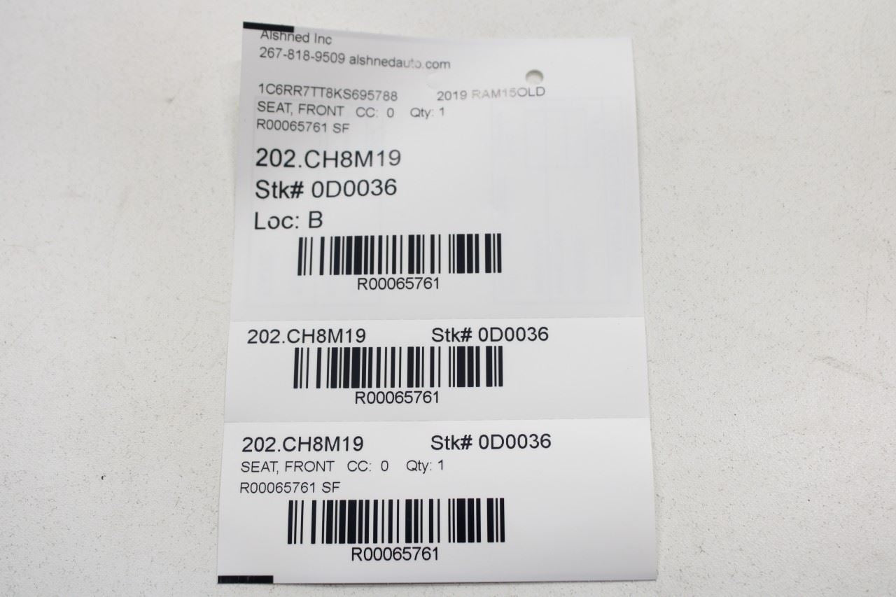 2019 Ram 1500 Classic Crew Cab Front Left Side Seat Adjustment Handle 1NM89DX9AA - Alshned Auto Parts