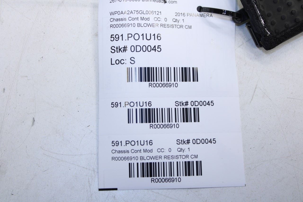 2012-2016 Porsche Panamera 4 3.6L AWD HVAC Blower Motor Resistor Control Module - Alshned Auto Parts