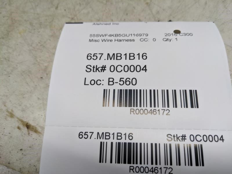2016 Mercedes-Benz C300 Front Left Door Wire Harness 205-540-58-01 OEM - Alshned Auto Parts