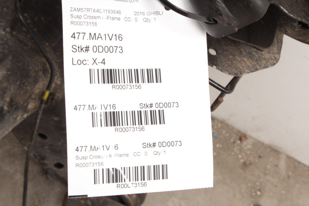 2014-2024 Maserati Ghibli S Q4 AWD Rear Crossmember Subframe 670007569 OEM - Alshned Auto Parts