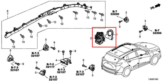 2019-25 Acura RDX SH-AWD 2.0L AWD Steering Wheel Clock Spring 77900-TJB-D22 OEM - Alshned Auto Parts