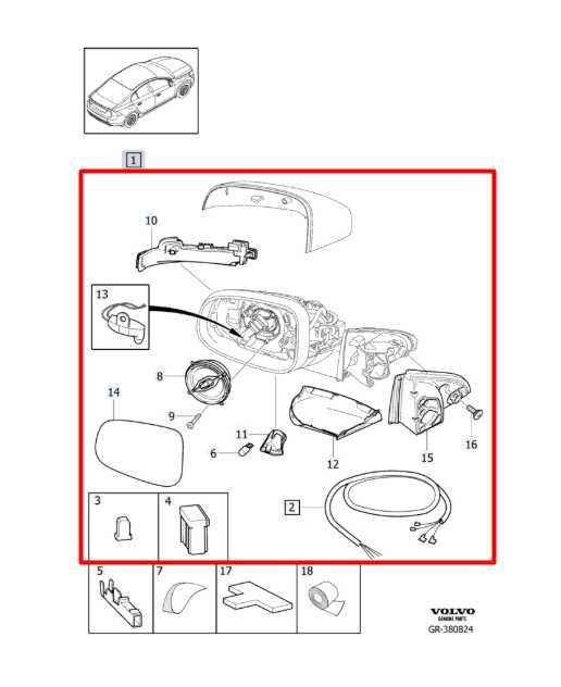 2015-2016 Volvo S60 T5 Premier 2.0L FWD Passenger Right Side Rear View Mirror - Alshned Auto Parts