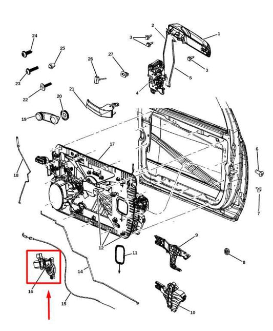 2020-2024 Ram 2500 3500 Front Passenger Right Door Power Window Motor 68044804AB - Alshned Auto Parts