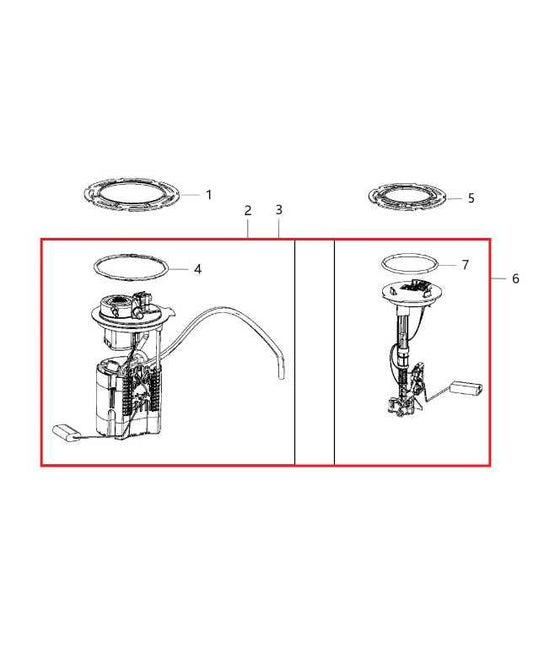 2015-2020 Jeep Cherokee Latitude 3.2L 4WD In Tank Fuel Pump Assembly 68109894AC - Alshned Auto Parts
