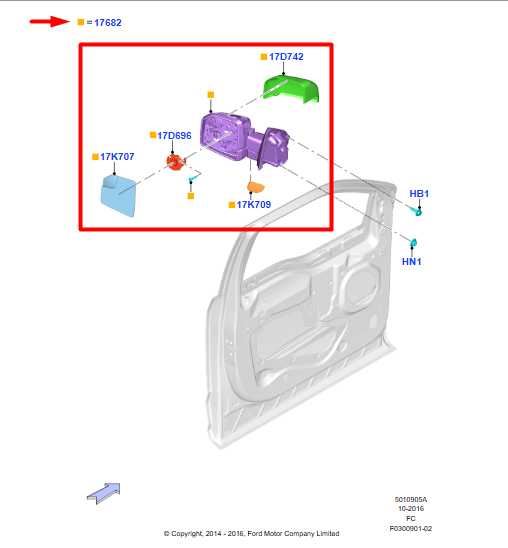 15-20 Ford F150 XL Super Cab 2.7L Driver LH Side Rear View Mirror JL34-17683-BB - Alshned Auto Parts