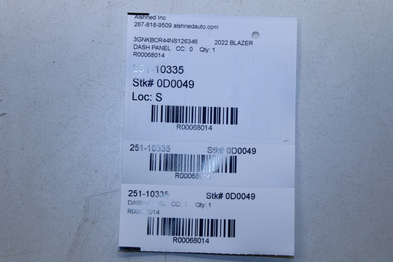 2019-24 Chevrolet Blazer 2LT Dashboard Driver Left Side Headlight Control Switch - Alshned Auto Parts