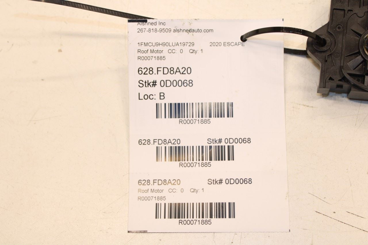 20-25 Ford Escape Left Side Sunroof Sunshade Window Shade Motor LJ6Z-15790-B OEM - Alshned Auto Parts