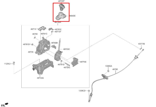 21-23 Hyundai Tucson SEL Automatic Transmission Gear Shifter Lever Knob w/ Boot - Alshned Auto Parts