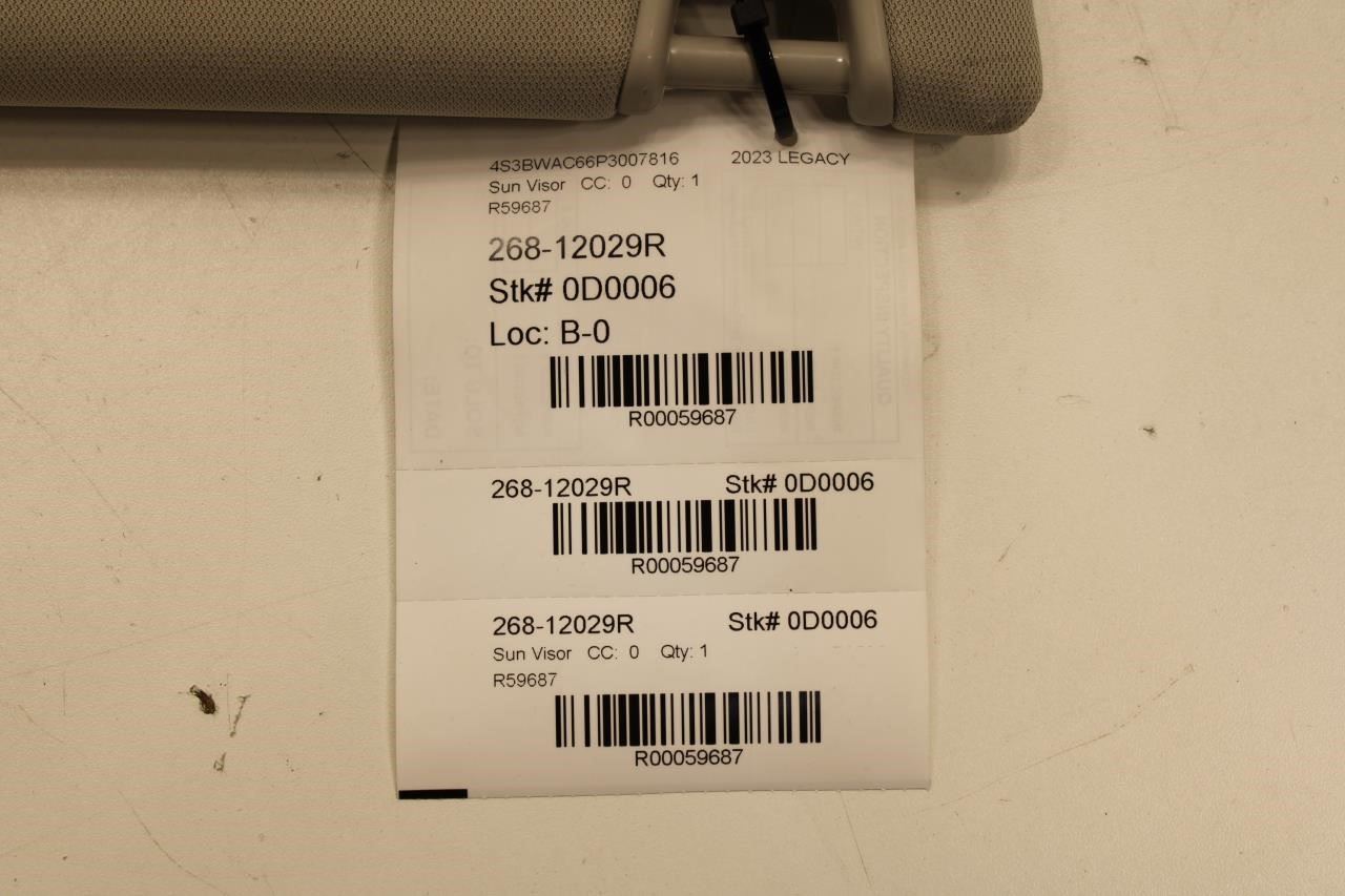 2020-2024 Subaru Legacy Premium Front Right Sun Visor w/ Mirror 92011AL14BME OEM - Alshned Auto Parts